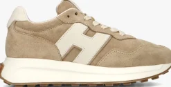 HOGAN lage sneakers h641 allacciato h patch beige Sale