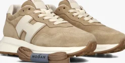 HOGAN lage sneakers h641 allacciato h patch beige Sale