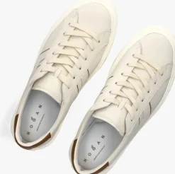 HOGAN lage sneakers h691 allacciato h beige
