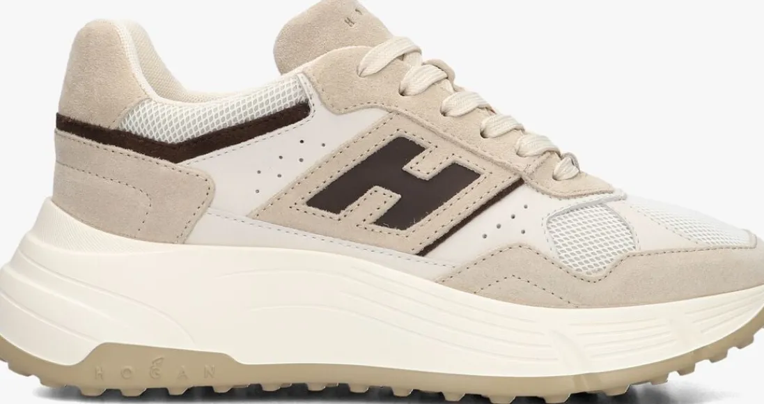 HOGAN lage sneakers h669 allacciato h beige Outlet