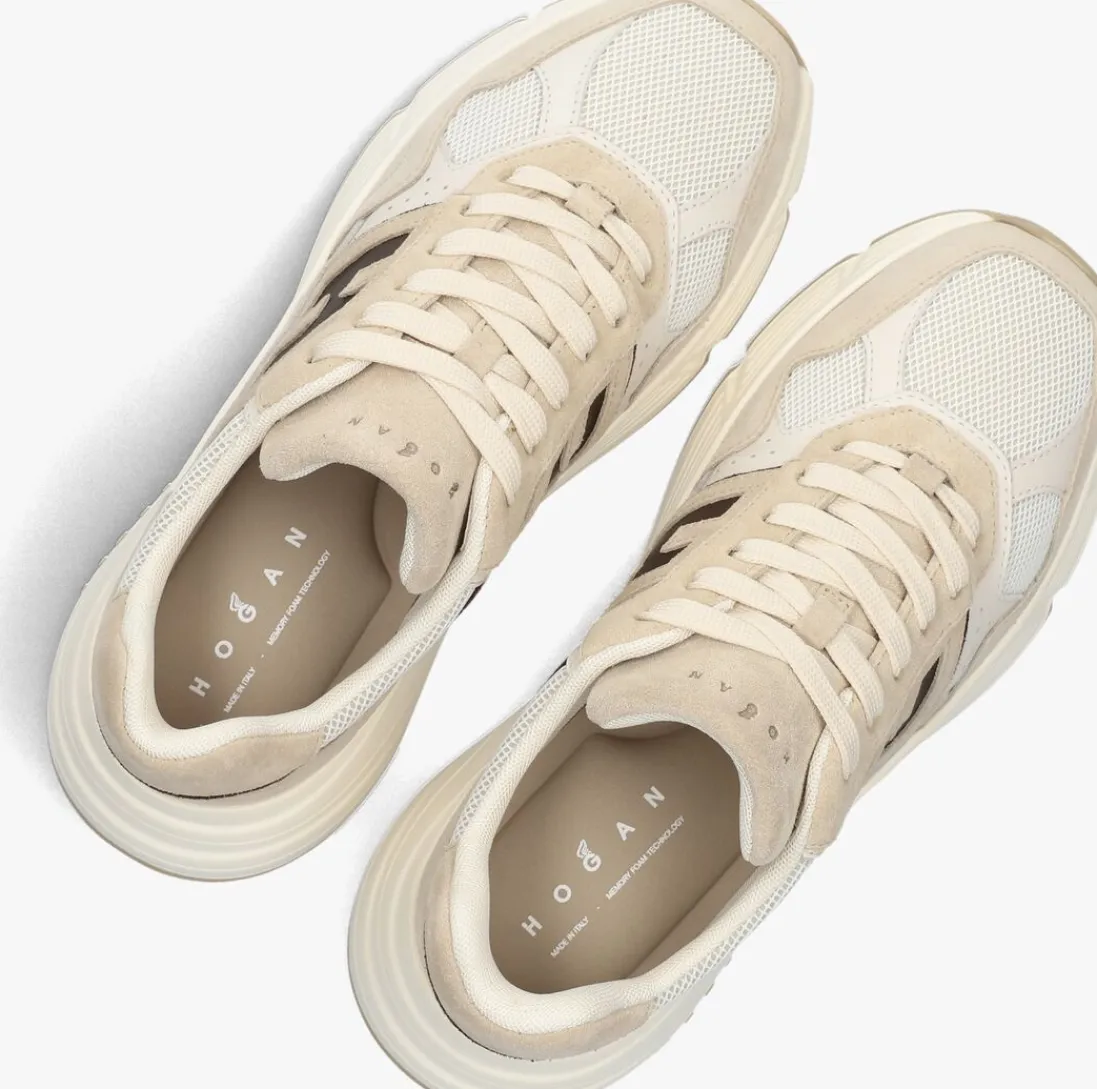 HOGAN lage sneakers h669 allacciato h beige Outlet