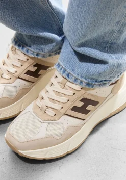 HOGAN lage sneakers h669 allacciato h beige Outlet