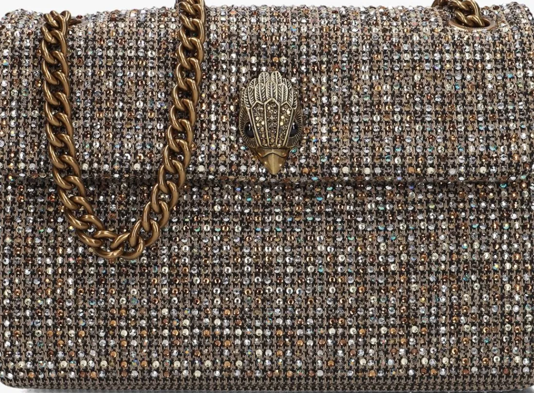 KURT GEIGER LONDON schoudertas fabric md kensington beige Discount