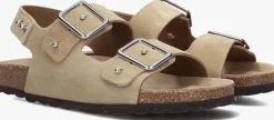 LINA LOCCHI slippers sue bio sandaal 2 gesp beige Clearance