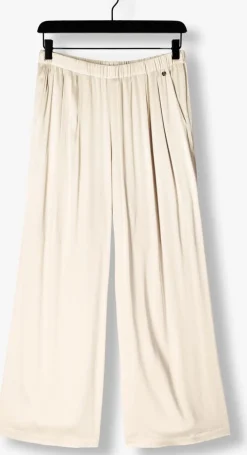 MOS MOSH wijde broek mmrita satin pant beige New