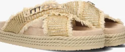 MOU slippers criss-cross beige Discount