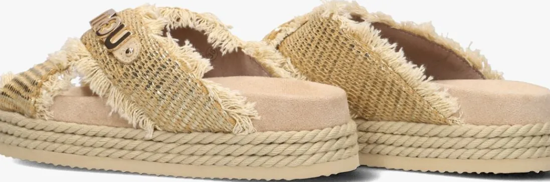 MOU slippers criss-cross beige Discount