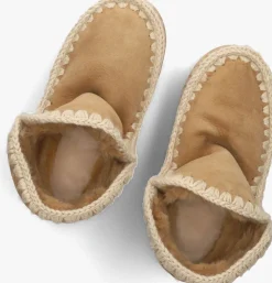 MOU vachtlaarzen eskimo 18 glitter logo beige New