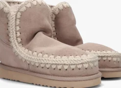 MOU vachtlaarzen eskimo 18 glitter logo beige Best