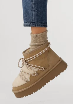 NOTRE-V vachtlaarzen femm beige New