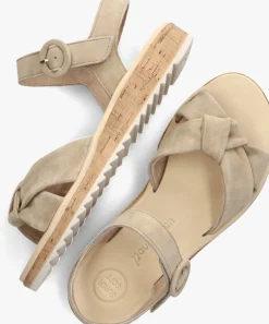 PAUL GREEN platte sandalen 6105 beige Discount