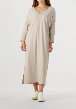 PENN & INK midi jurk dress v beige Hot