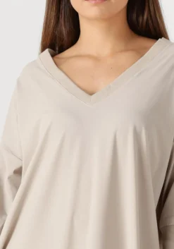 PENN & INK midi jurk dress v beige Hot