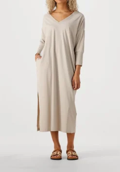 PENN & INK midi jurk dress v beige Hot