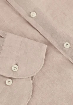 PROFUOMO casual overhemd shirt x-cutaway sc linnen beige