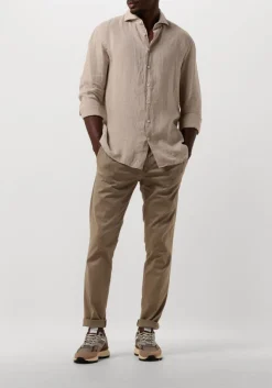 PROFUOMO casual overhemd shirt x-cutaway sc linnen beige