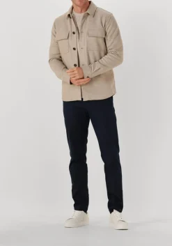 PROFUOMO overshirt overshirt cutaway knitted beige