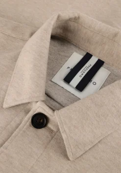 PROFUOMO overshirt overshirt cutaway knitted beige