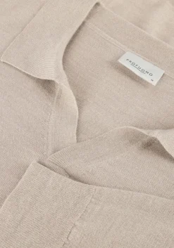 PROFUOMO polo polo open collar ls merino beige Discount