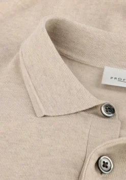 PROFUOMO polo polo short sleeve beige Best