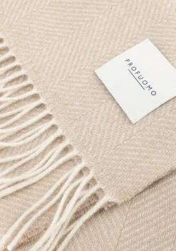 PROFUOMO sjaal scarf lambswool beige Online
