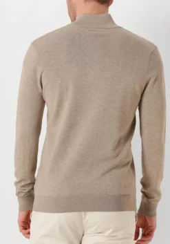 PROFUOMO trui half zip luxury basic beige