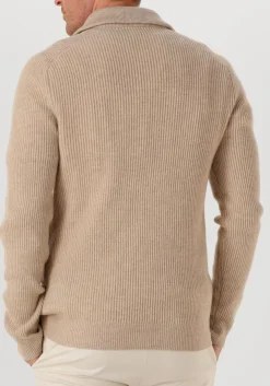 PROFUOMO trui pullover half zip beige