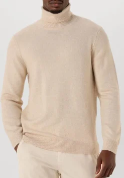 PROFUOMO trui pullover roll neck wool blend beige Best