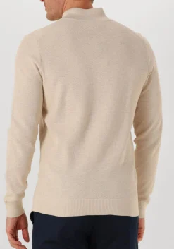 PROFUOMO trui pullover half zip twinkle slub beige New