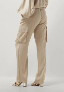 RESORT FINEST cargobroeken satin cargo pants beige Online
