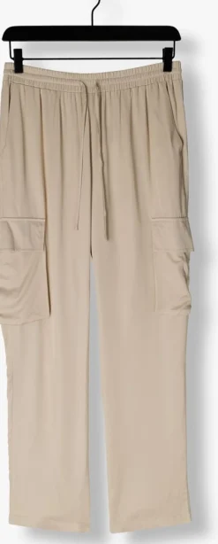 RESORT FINEST cargobroeken satin cargo pants beige Online