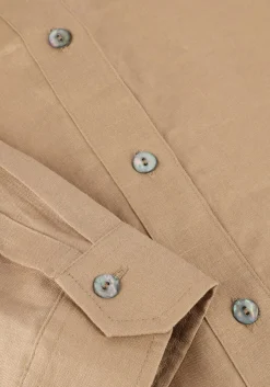 RESORT FINEST maxi jurk shirt dress beige Online