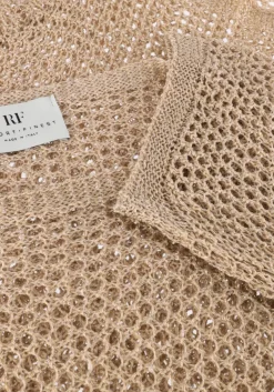 RESORT FINEST trui crochet sweater beige Clearance