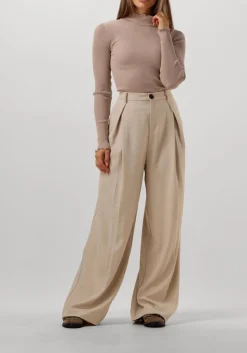 ROSEMUNDE top boston turtleneck w/ lurex beige Clearance