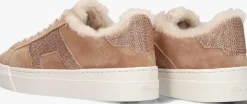 SANTONI lage sneakers sue glitter sneaker beige Hot