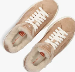 SANTONI lage sneakers sue glitter sneaker beige Hot