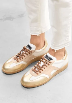 SANTONI lage sneakers dbs olympi beige New