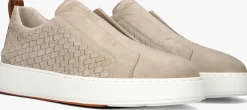 SANTONI lage sneakers vic wave beige