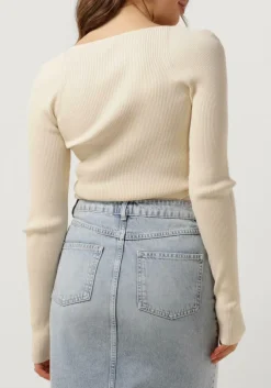 SECOND FEMALE trui solia knit v-neck beige Discount