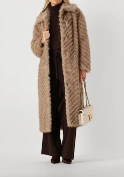 STAND STUDIO faux fur jas wynther coat beige Sale