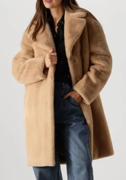 STAND STUDIO faux fur jas camille cocoon coat beige Hot