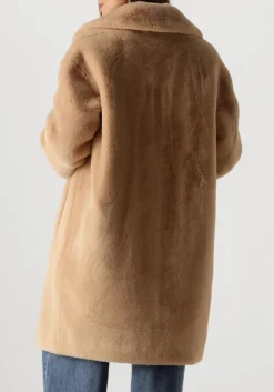 STAND STUDIO faux fur jas camille cocoon coat beige Hot