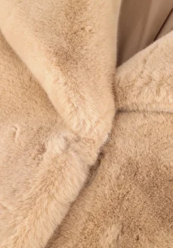 STAND STUDIO faux fur jas camille cocoon coat beige Hot
