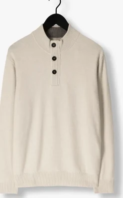 STEFANO LAURAN trui half zip l beige Discount