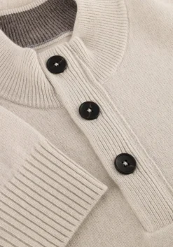 STEFANO LAURAN trui half zip l beige Discount