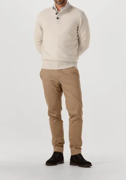 STEFANO LAURAN trui half zip l beige Discount