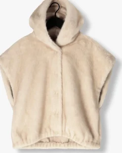 STUDIO AR gilet olena faux mink beige Hot