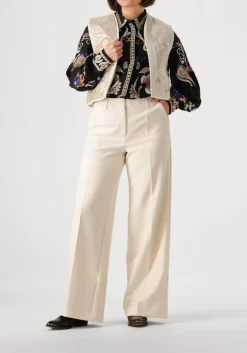 SUMMUM gilet gilet embroisered beige New