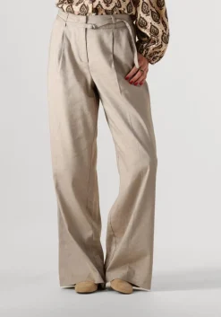 SUMMUM pantalon trousers wide linen blend twill beige Best