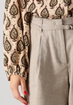 SUMMUM pantalon trousers wide linen blend twill beige Best